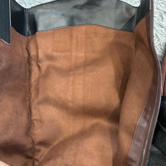 Vince Camuto Leisha2 Two Tone Leather Boots Tall Riding Boots Leather Size 10M - Picture 5 of 5